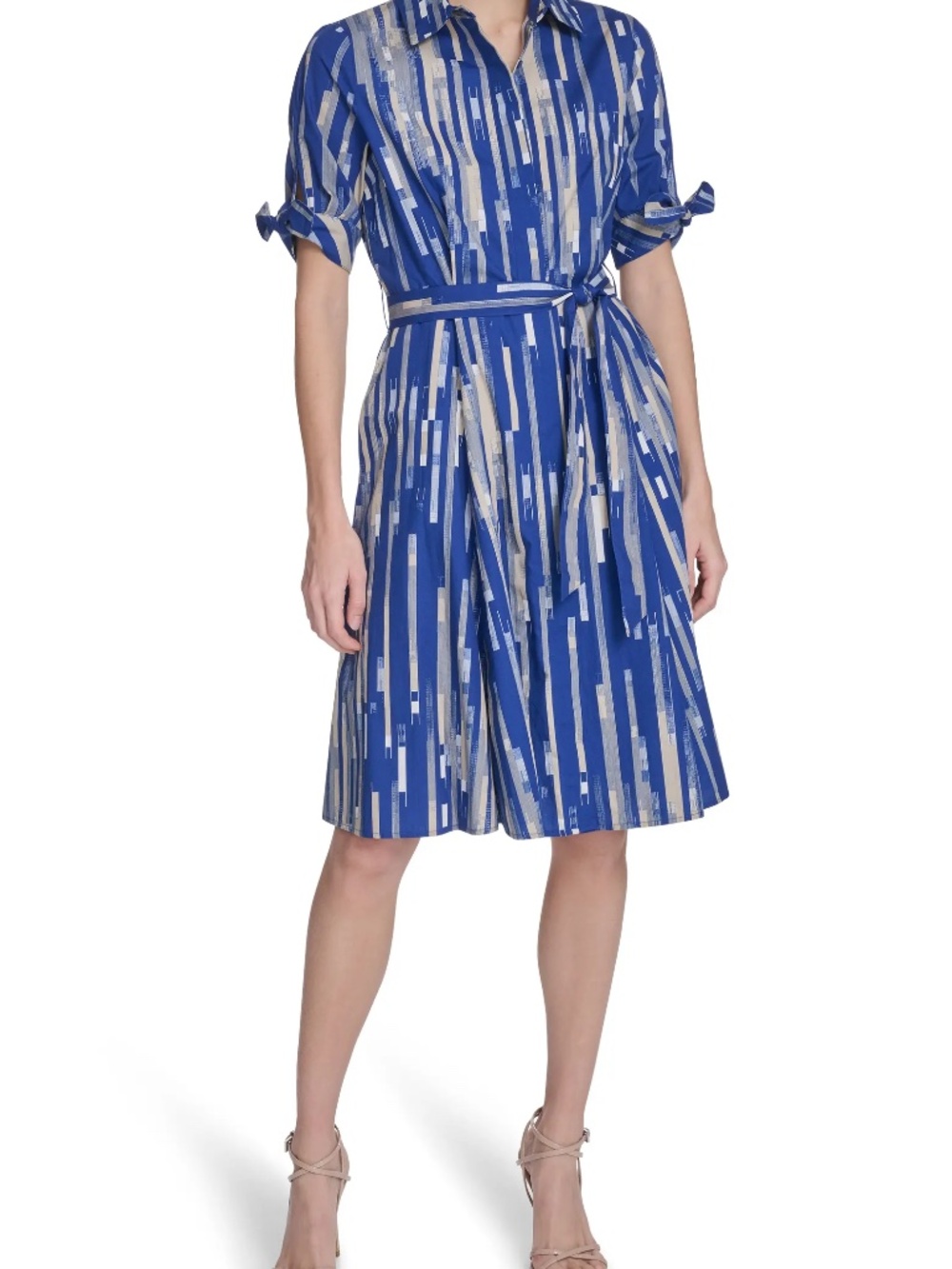 Calvin Klein Short Sleeve Cotton Shirtdress, Size 4